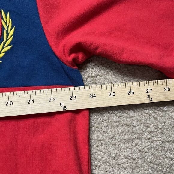 Mickey Mouse Hoodie Women XL Red Cropped Big Print Light Weight Sweater Ladies - Picture 9 of 9